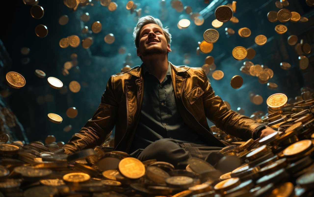 Home ai generated, man, coins, money, weatlh, currency, business, income, finance, gold, male, income, finance, finance, finance, finance, finance